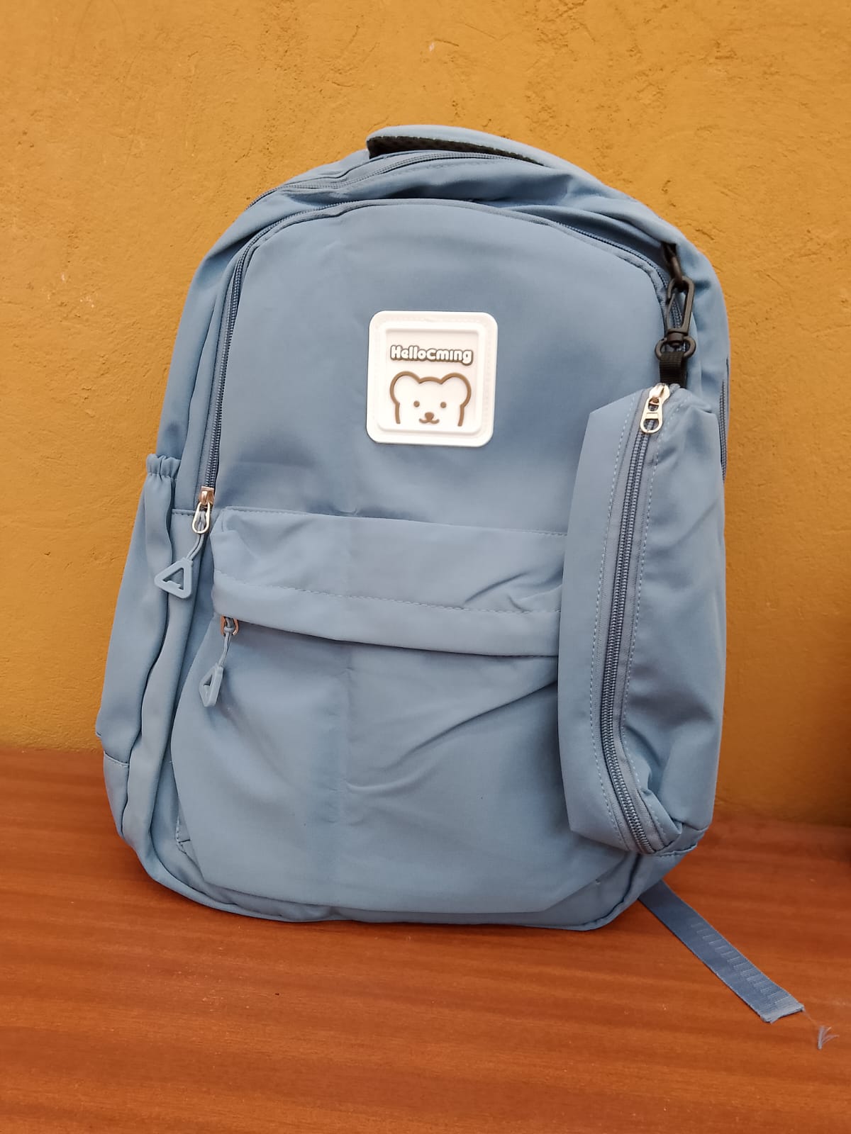 MOCHILA ESCOLAR CON CARTUCHERA DESIGN BLUE 43X29X13 CM