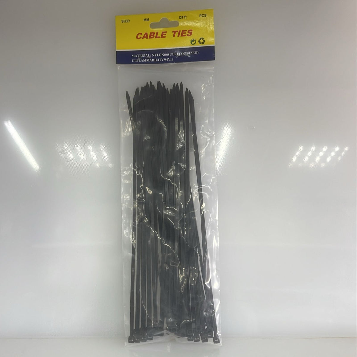 ABRAZADERA DE PLASTICO DESIGN MOORINGS LARGOS BLACK 50 UND