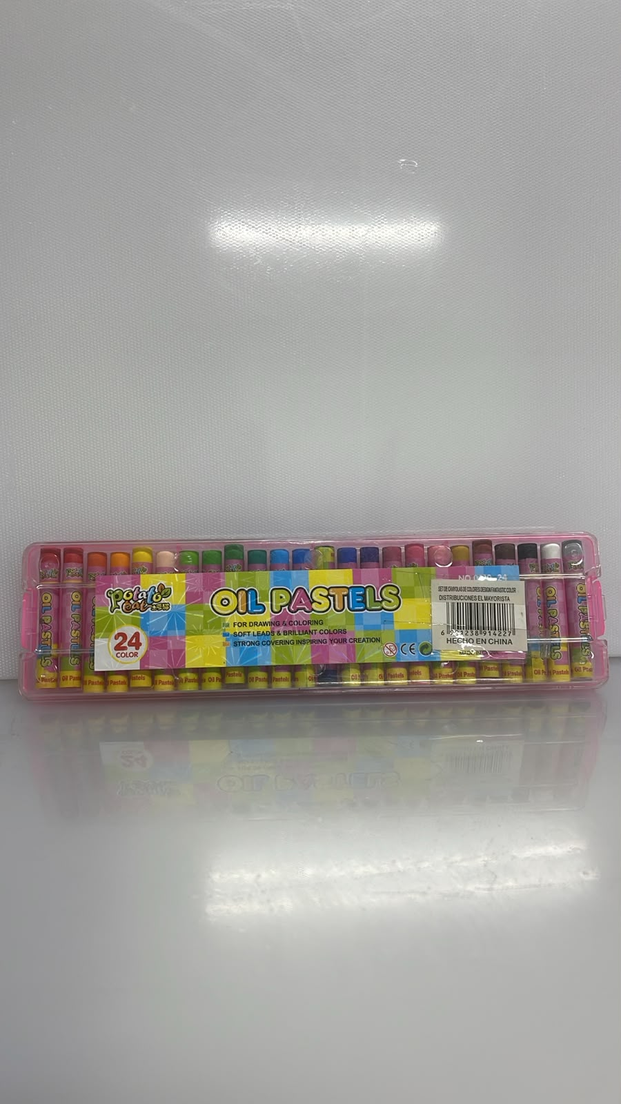 SET X24 DE CRAYOLAS DE COLORES DESIGN FANTASTIC COLOR 6 CM PL44-22