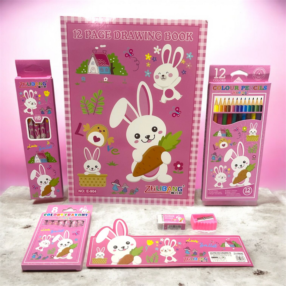 SET DE PAPELERIA DESIGN CUTE RABBIT