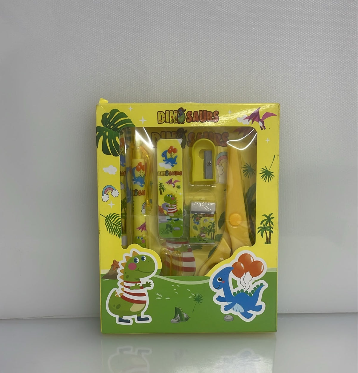 SET X6 DE PAPELERIA DESIGN LOVELY UNICORN 1 REGLA PLASTICA - 1 TIJERA - 1 LAPIZ - 1 ESFERO - 1 SACAPUNTAS - 1 BORRADOR - 1 ESTUCHE PL50-23