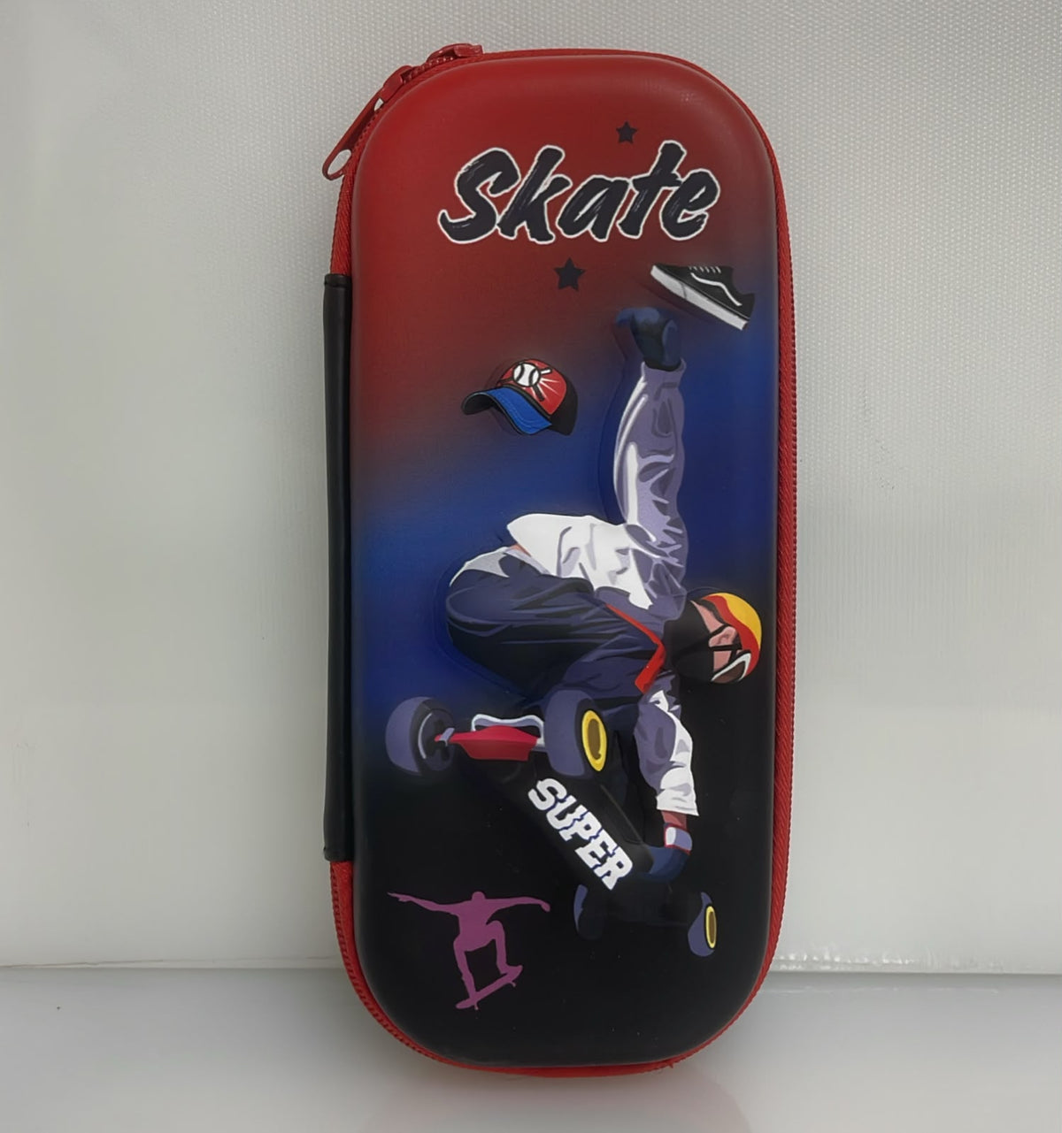 ESTUCHE PARA LAPICES DESIGN SKATE 7X20 CM