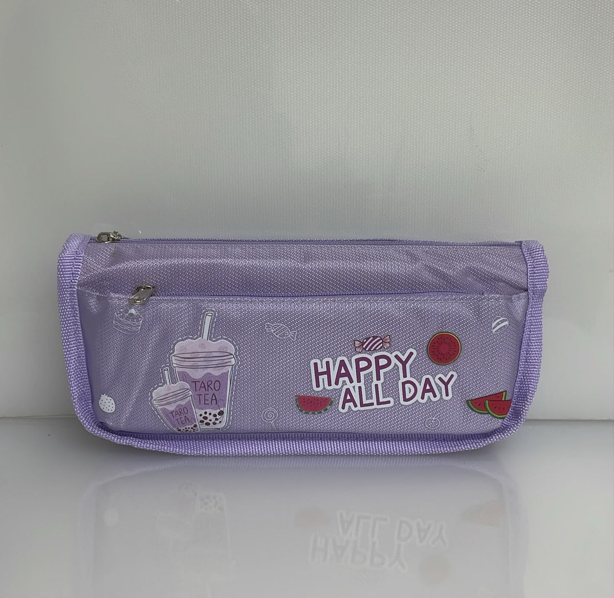 ESTUCHE PARA LAPICES DESIGN HAPPY ALL DAY 19X7 CM