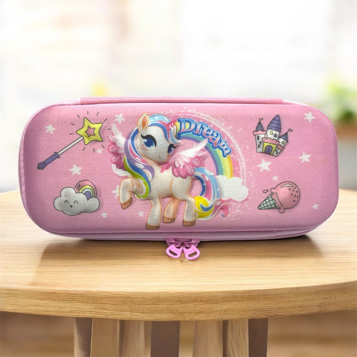 ESTUCHE PARA LAPICES DESIGN DREAM UNICORN 7X21 CM