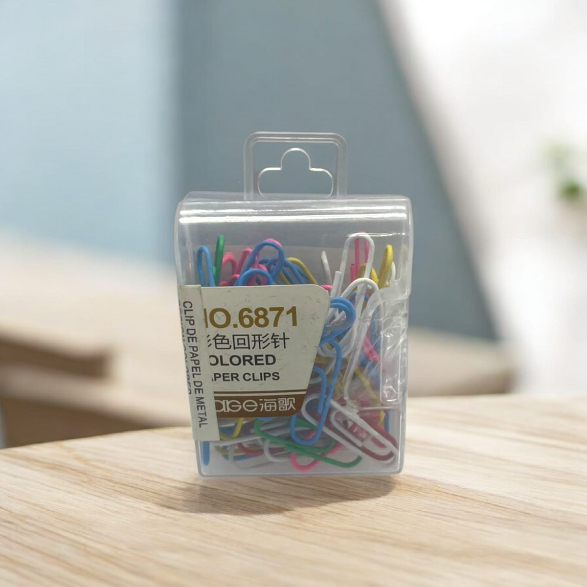 CLIP DE PAPEL DE METAL DESIGN COLORED