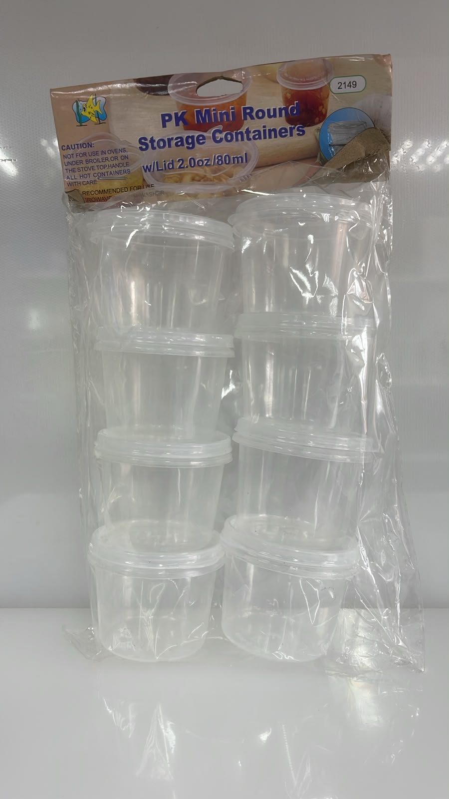 MINI ENVASE DE PLASTICO STORAGE 5X5 CM - 25ML
