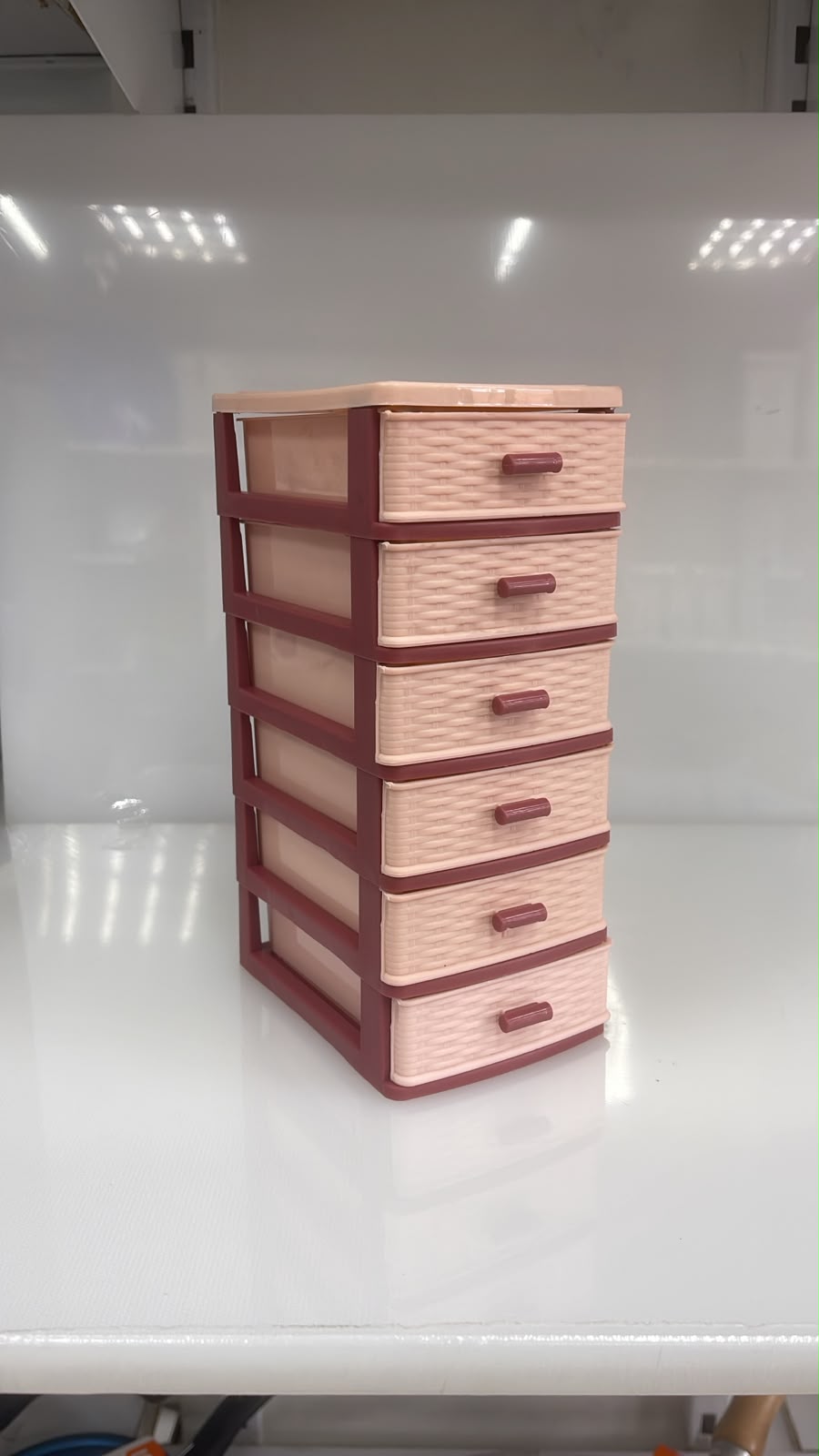 MINI ORGANIZADOR DE PLASTICO CON 6 GAVETAS 10X6.5X20 CM PL12-4