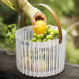 CESTA ORGANIZADORA DE PLASTICO DESIGN WHITE 23X16CM REF. PL1314