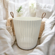 CESTA ORGANIZADORA DE PLASTICO DESIGN WHITE 35X38CM REF. PL1322