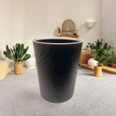 PAPELERA DE PLASTICO DESIGN ONDAS 6L 25X19CM REF. PL1348