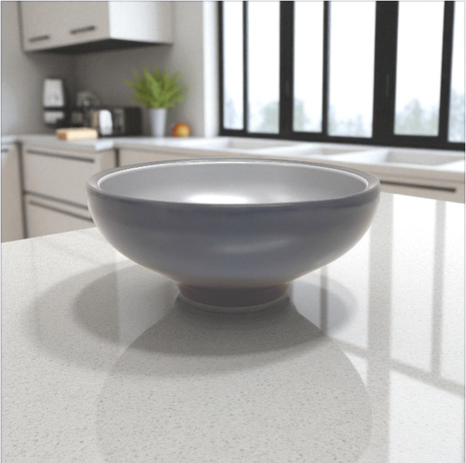 PLATO DE PLASTICO DESIGN GREY MATE 14_4CM