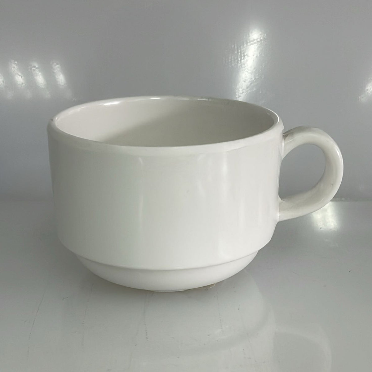 TAZA DE PLASTICO DESIGN WHITE 7.5X5CM