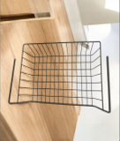 ORGANIZADOR DE CESTA EN ACERO DESIGN BLACK 38X22.5X12CM REF. PL1941