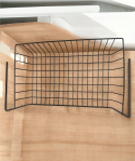 ORGANIZADOR DE CESTA EN ACERO DESIGN BLACK 46X22.5X12CM REF. PL1942