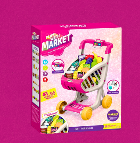 N6325 CARRO SUPERMERCADOÂ MARKET 42X24 CM 42 PCS