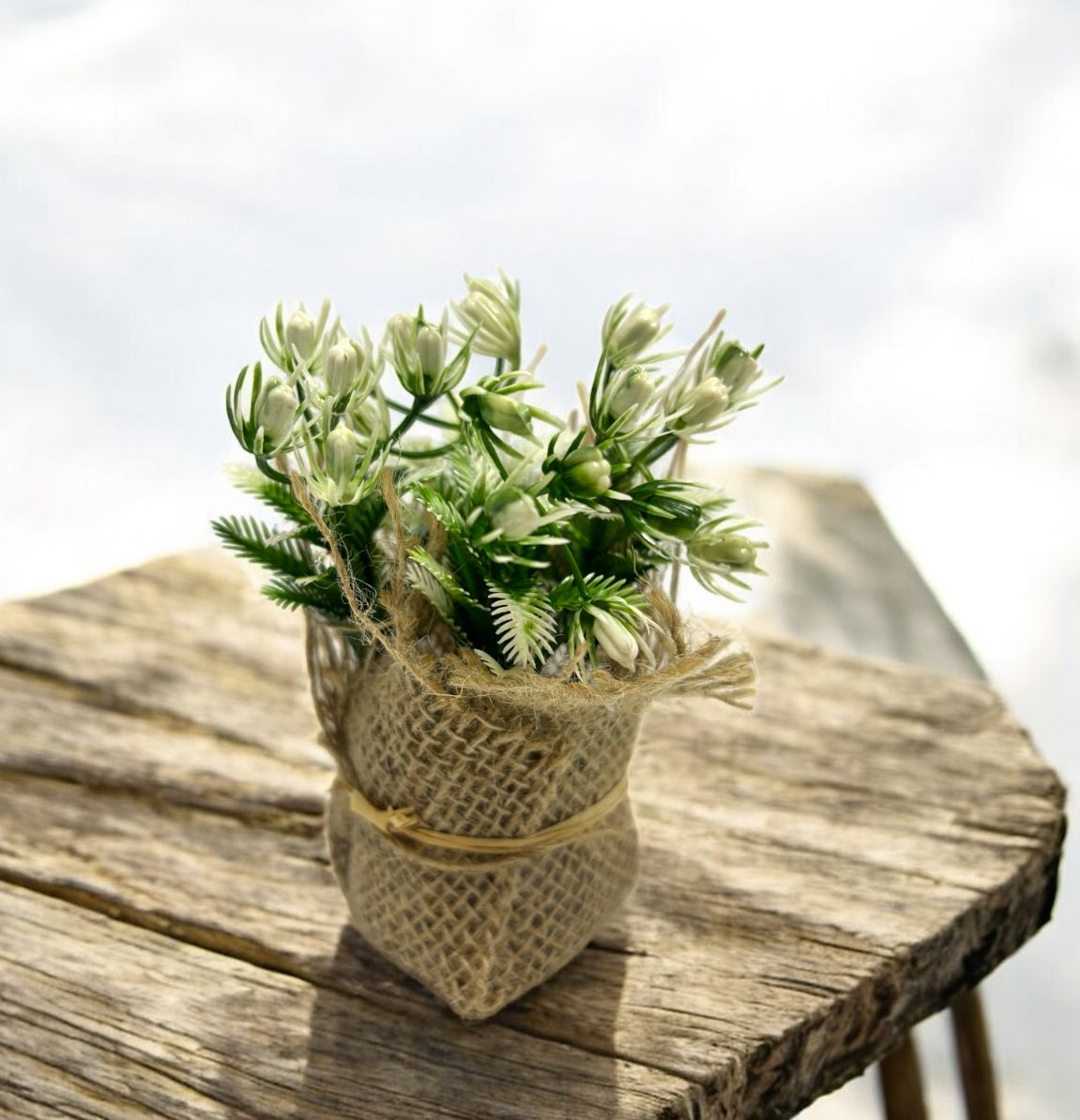 GARDENIA PLANTA DECORATIVA BASE YUTE 14X5CM PB03-3