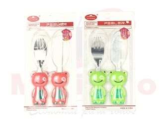 SET X2 CUBIERTOS BEBE 11CM PB08-37