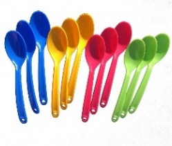SET X 12 CUCHARAS COLORS 16CM PB09-10