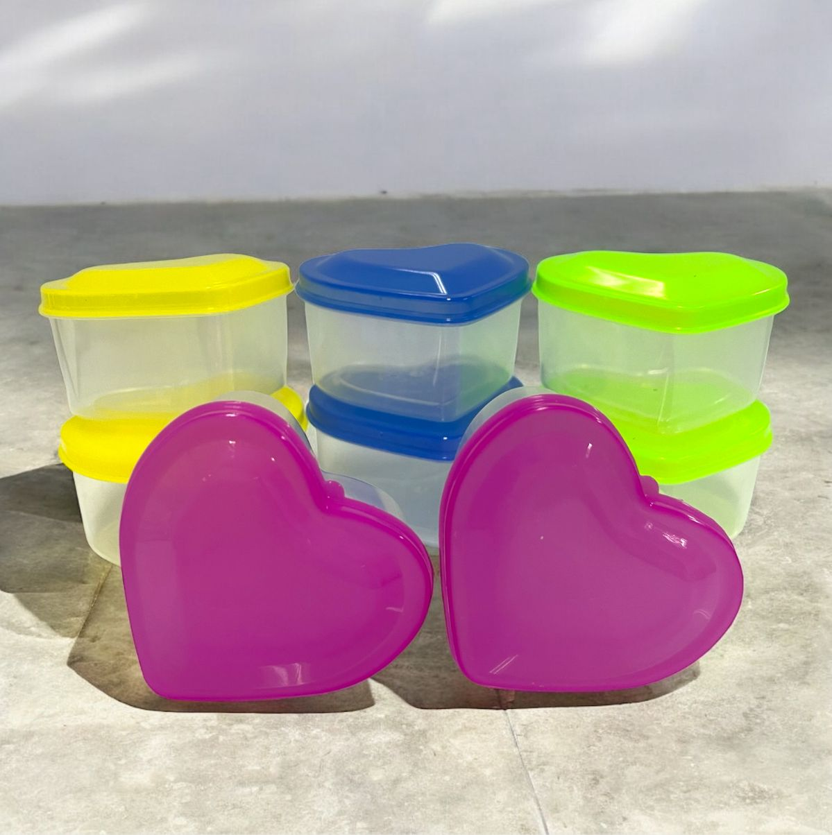 SET X8 MINI RECIPIENTES CORAZONES 7CMX6CMX4CM PB21-2