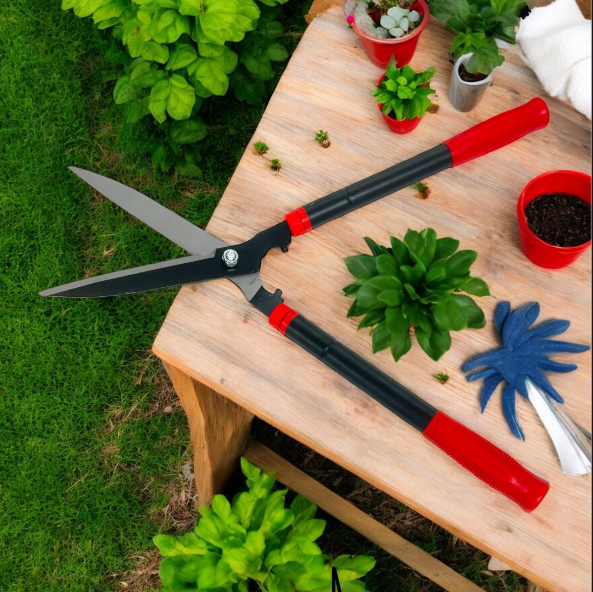 TIJERAS GRANDES DE JARDINERIA B8 - RECOGIDO 59_7 CM - EXTENDIBLE 78_7 CM