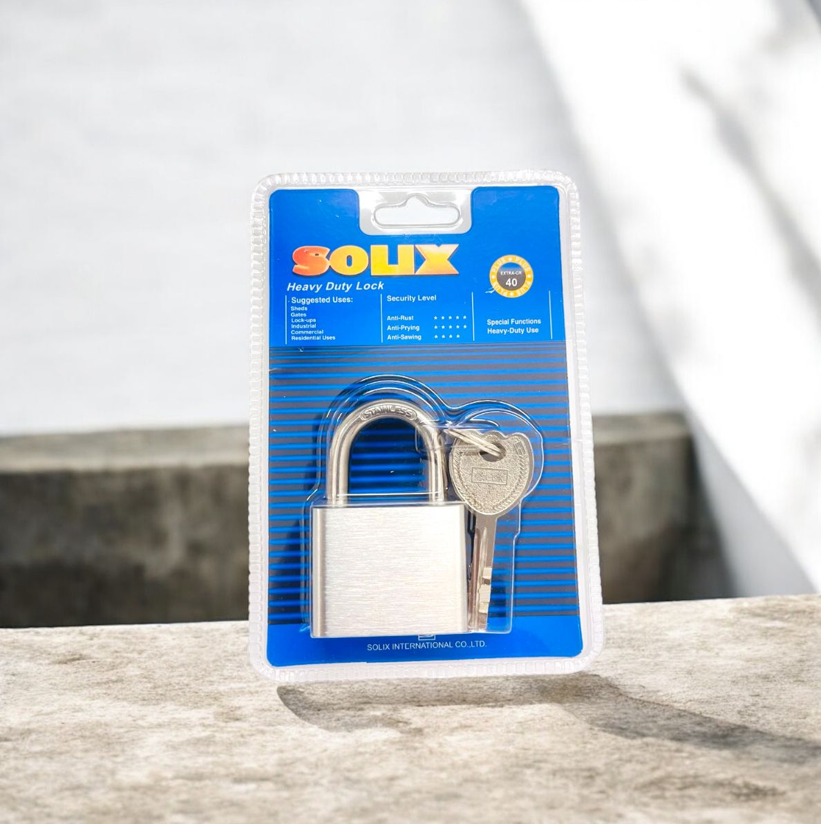 CANDADO 100 INOX ALTA CALIDAD PEQUENO SS40 - 6_4 CM CON ACCESORIO 3 LLAVES 4_1 CM N-A
