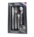 CUBIERTO X 16 34716-SL-9 4 CUCHARA 21_4 CM 4 TENEDOR 21_2 CM 4 CUCHILLOS 32_2 CM 4 CUCHARITA 15_2 CM