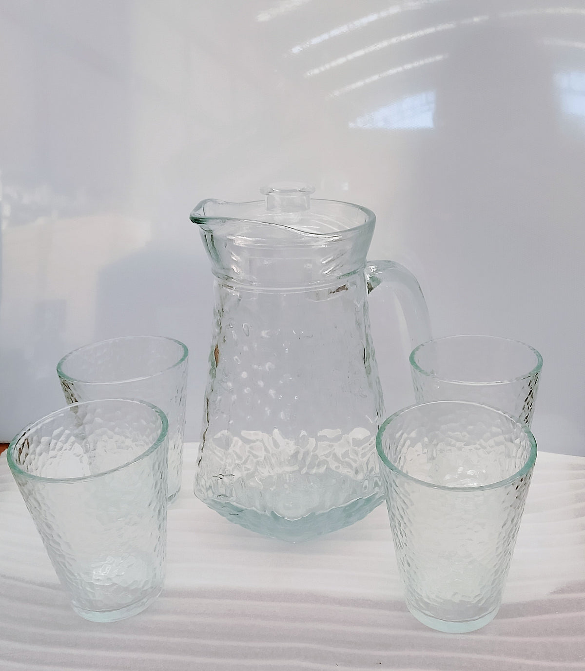 SET X5 COMPUESTO POR 1 JARRA MAS 5 VASOS MODERN PAGA-CWH/L5 19X7 CM 1 LT
