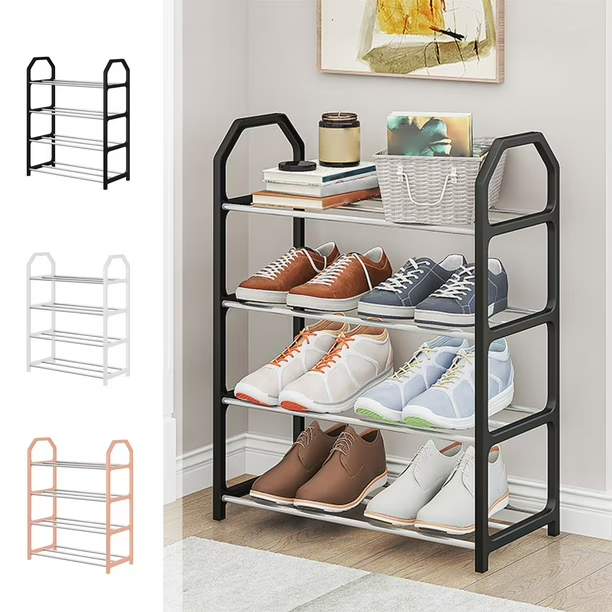 ORGANIZADOR DE ZAPATOS PEQUENO 4 NIVELES 42X19X59 CM BL1591163-G178-YH803