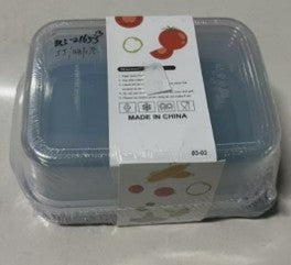 SET X3 RECIPIENTES RB RECTANGULARES (22X15 CM €“ 1400 ML - 18X12 CM €“ 700 ML - 15X9 CM €“ 400 ML) BL1591171-A53-9503