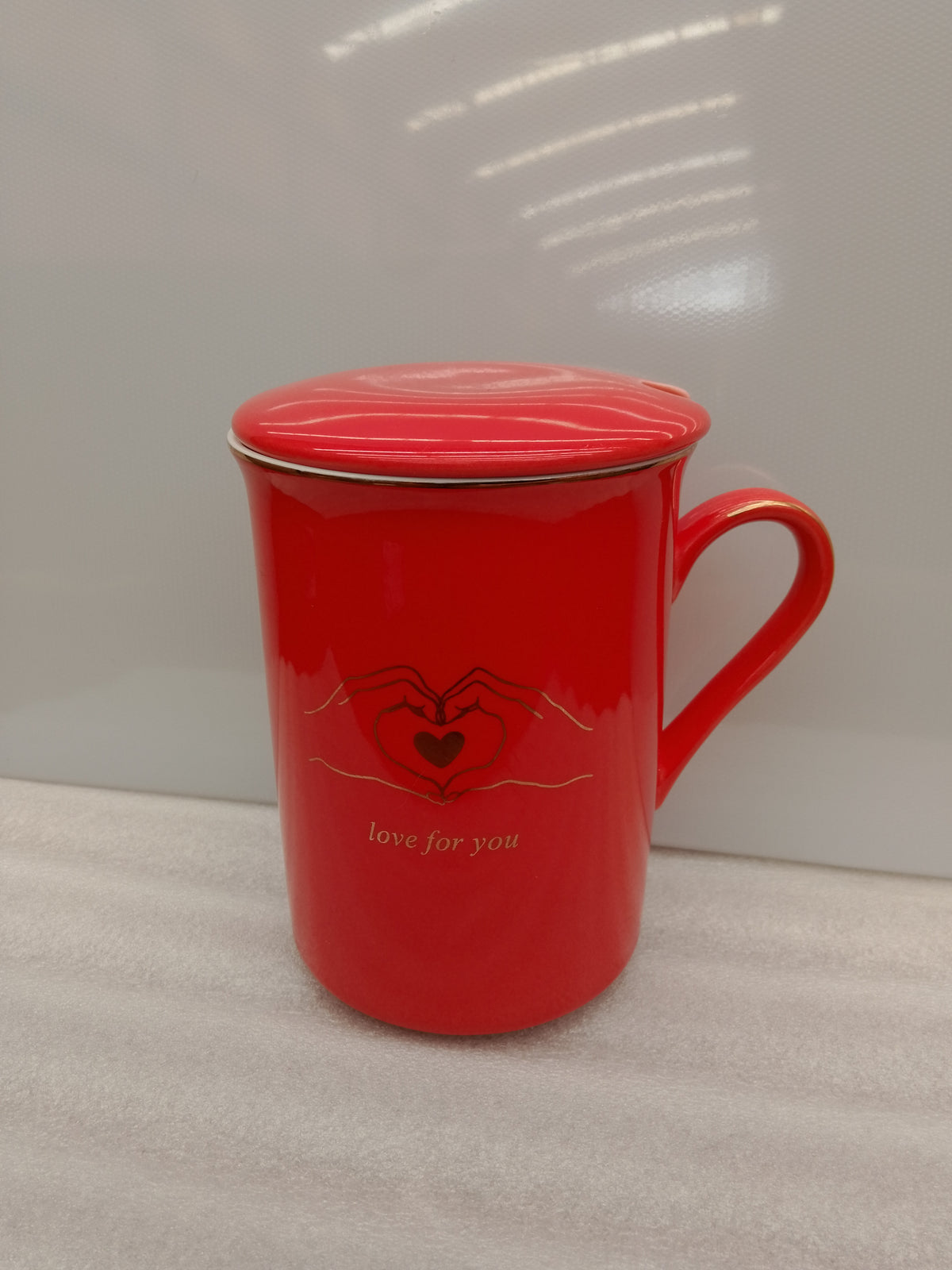 MUG CREAMY HEART 11X7 CM 330 ML