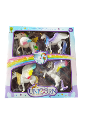 (N1120-920) SET UNICORNIOS X 4 WONDERFUL