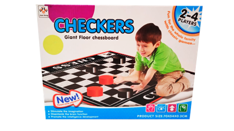 (N2121) JUEGO DE MESA DAMAS TAPETE