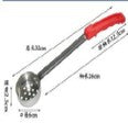 CUCHARON DE PORCIONAMIENTO DE ACERO INOXIDABLE TIPO COLADOR PARA UTENSILIOS DE COCINA 2 OZ REF. PL846