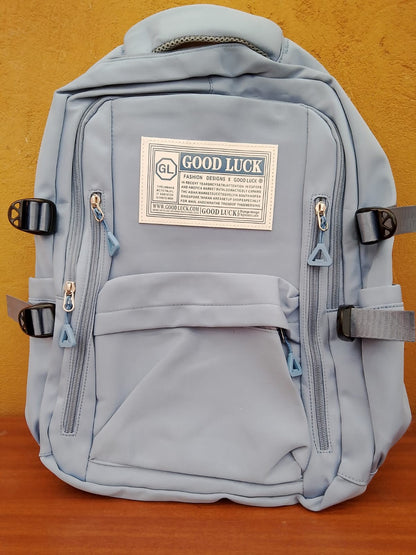 MOCHILA ESCOLAR DESIGN BLUE 43X28X13 CM