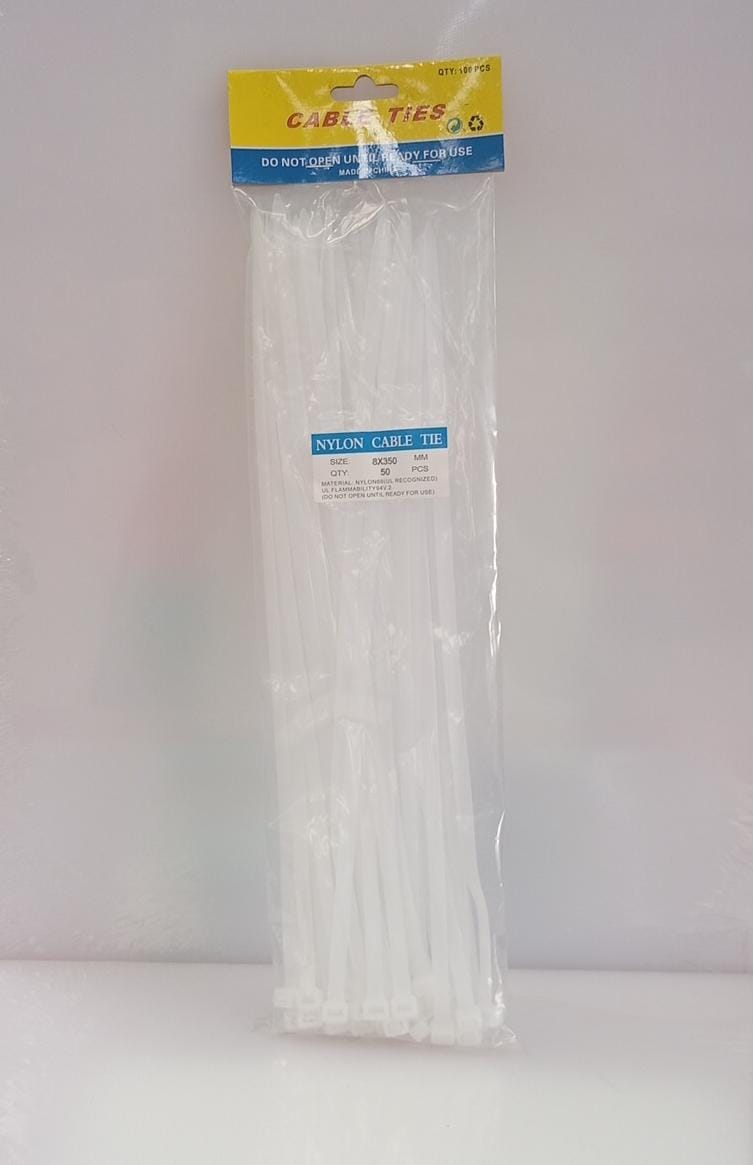 ABRAZADERA DE PLASTICO MOORINGS LARGOS 50 UND