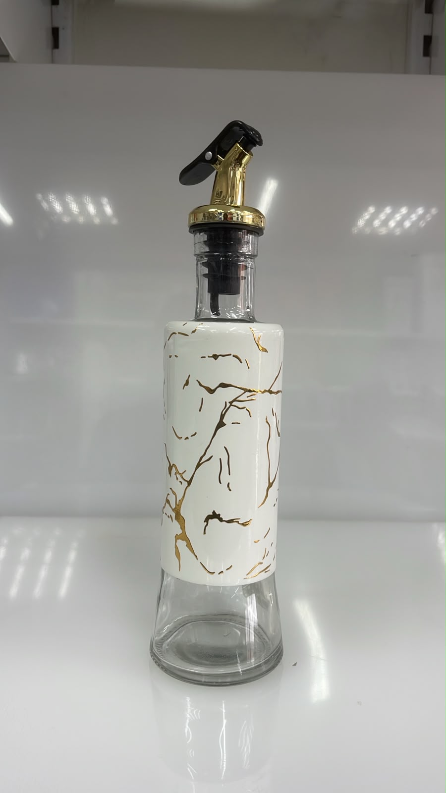 DISPENSADOR DE VIDRIO DESIGN WHITE 26X6 CM 300 ML
