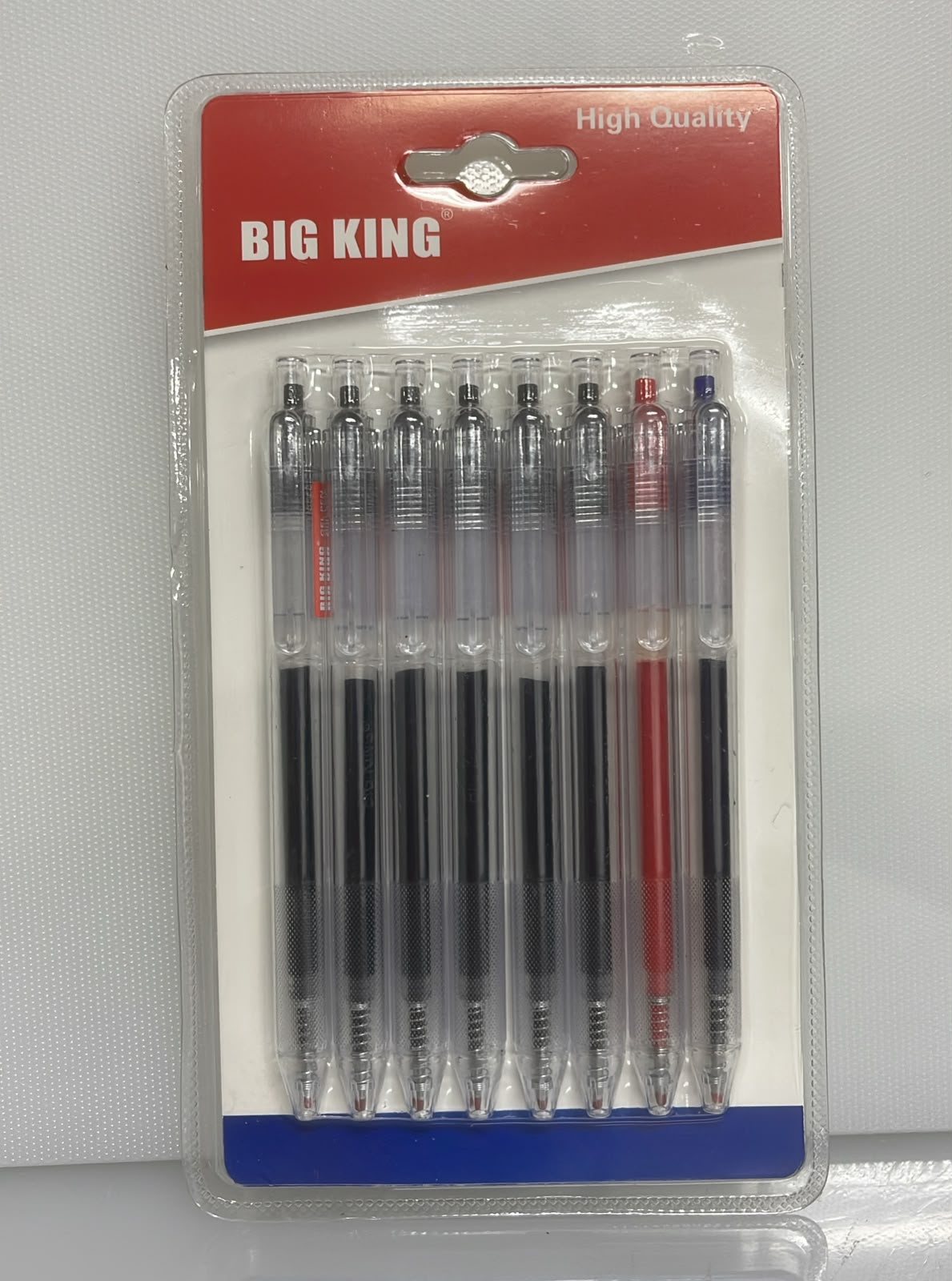 SET X8 DE BOLIGRAFOS DESIGN BIG KING 14 CM PL58-2