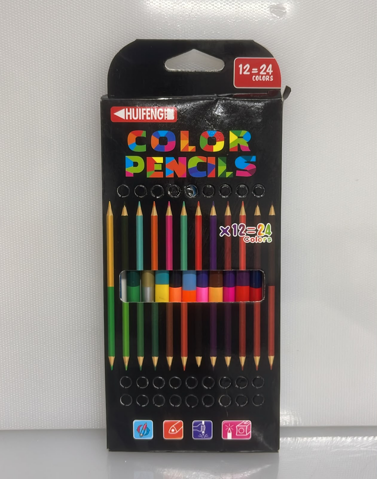 SET X12 DE COLORES DE COLOR DESIGN PENCILS SPIK 17 CM PL59-3