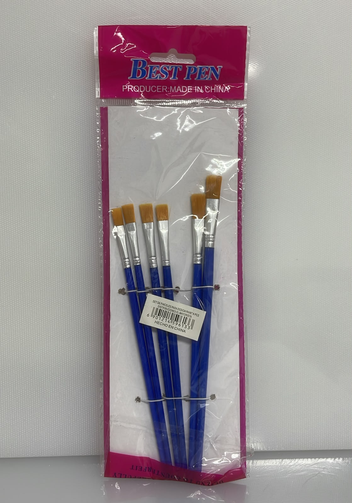 SET X6 DE PINCELES PARA DESIGN PAINT 20 CM PL61-3