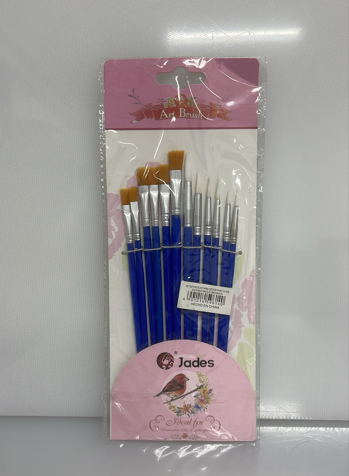 SET X12 DE PINCELES PARA DESIGN PAINT 19 CM PL61-4