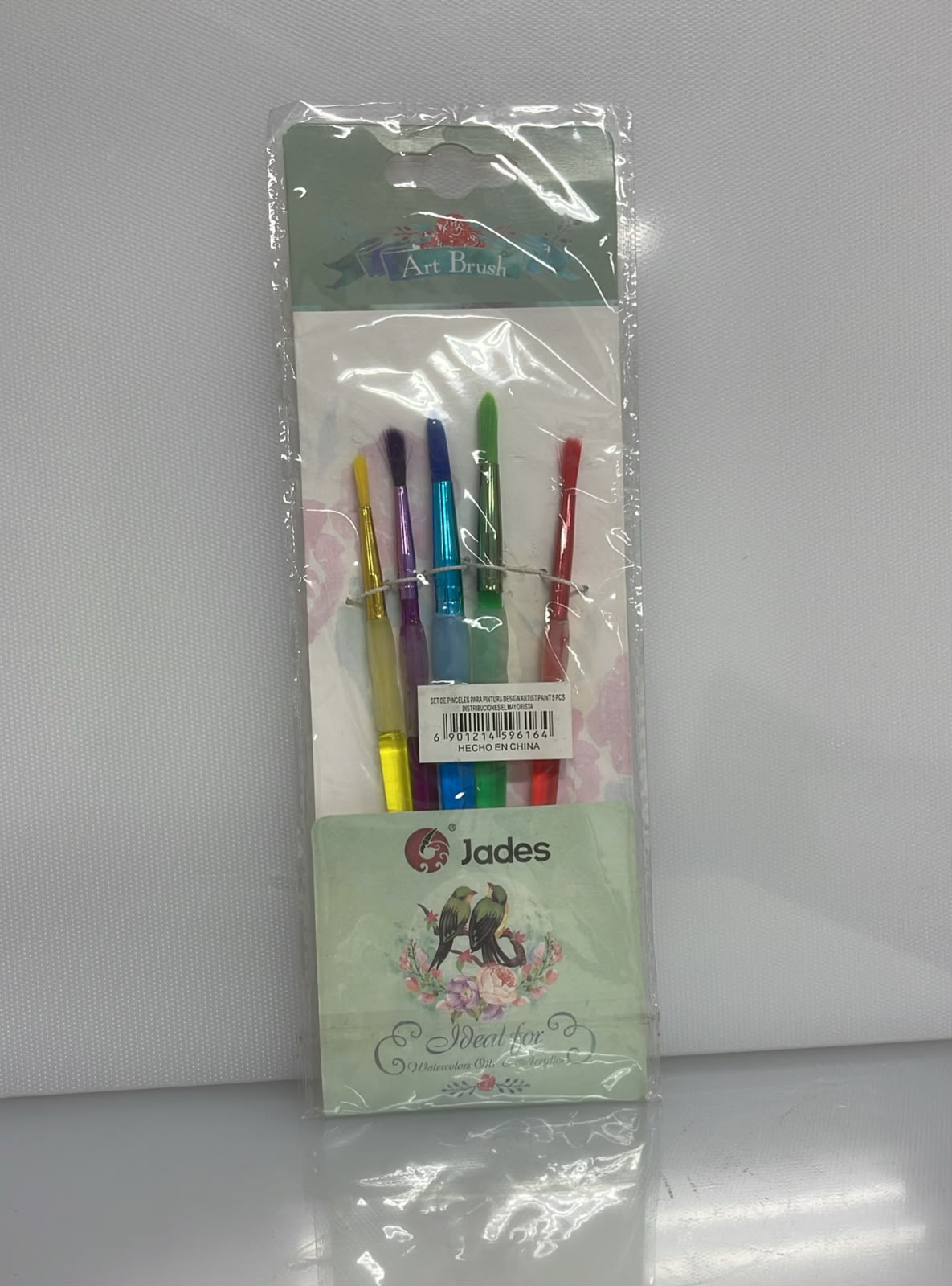 SET X5 DE PINCELES PARA PINTURA DESIGN ARTIST PAINT 18 CM PL61-6