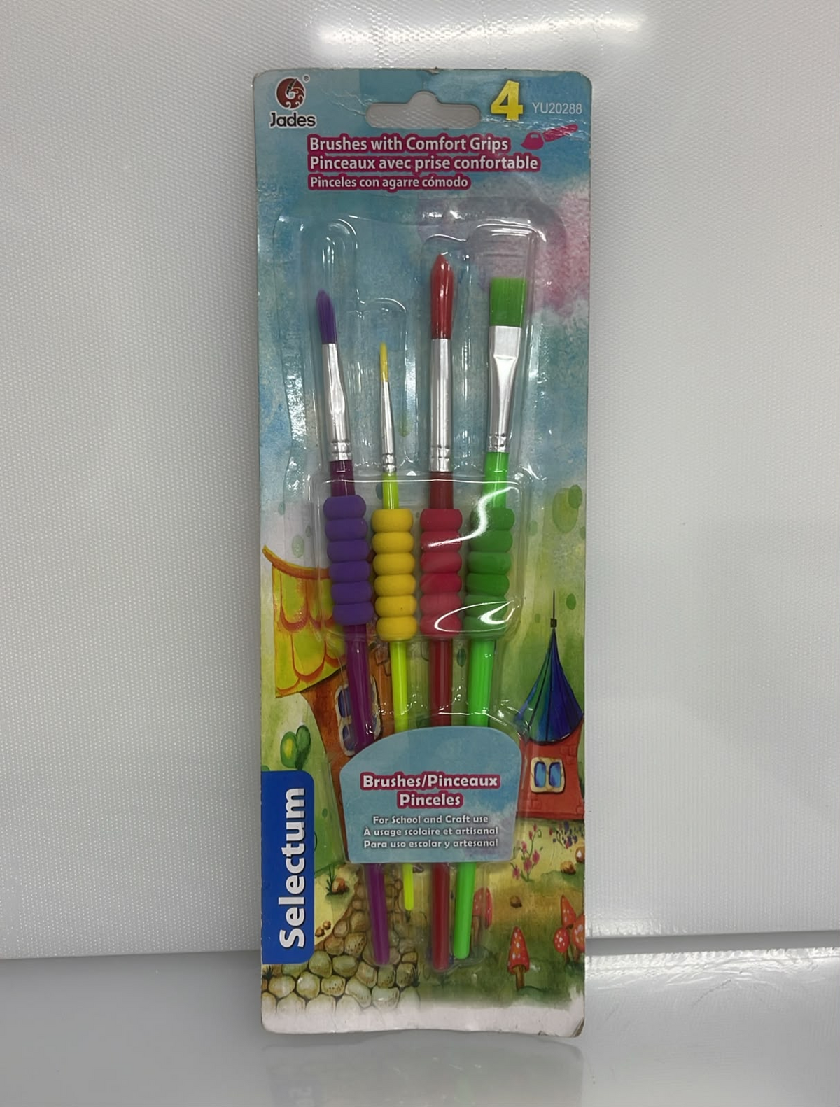 SET X4 DE PINCELES PARA PINTURA DESIGN ARTIST SPIRAL 19 CM PL61-8