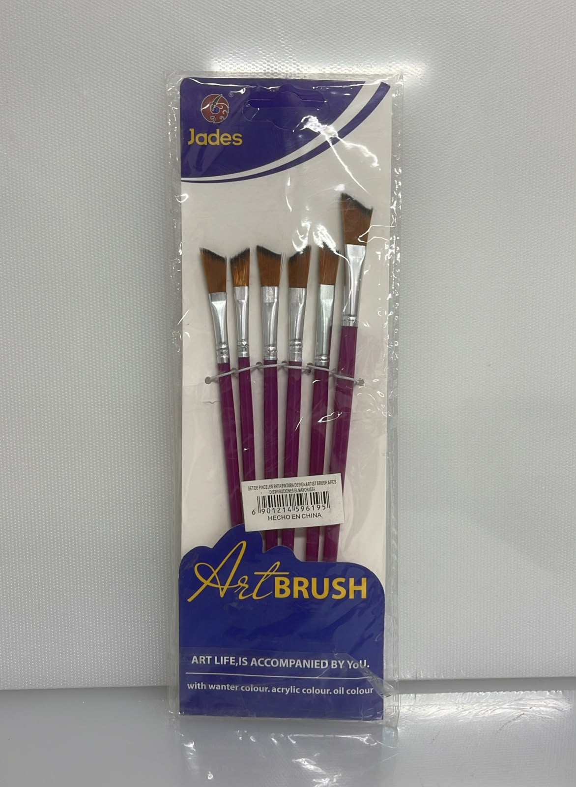 SET X6 DE PINCELES PARA PINTURA DESIGN ARTIST BRUSH 20 CM PL61-9