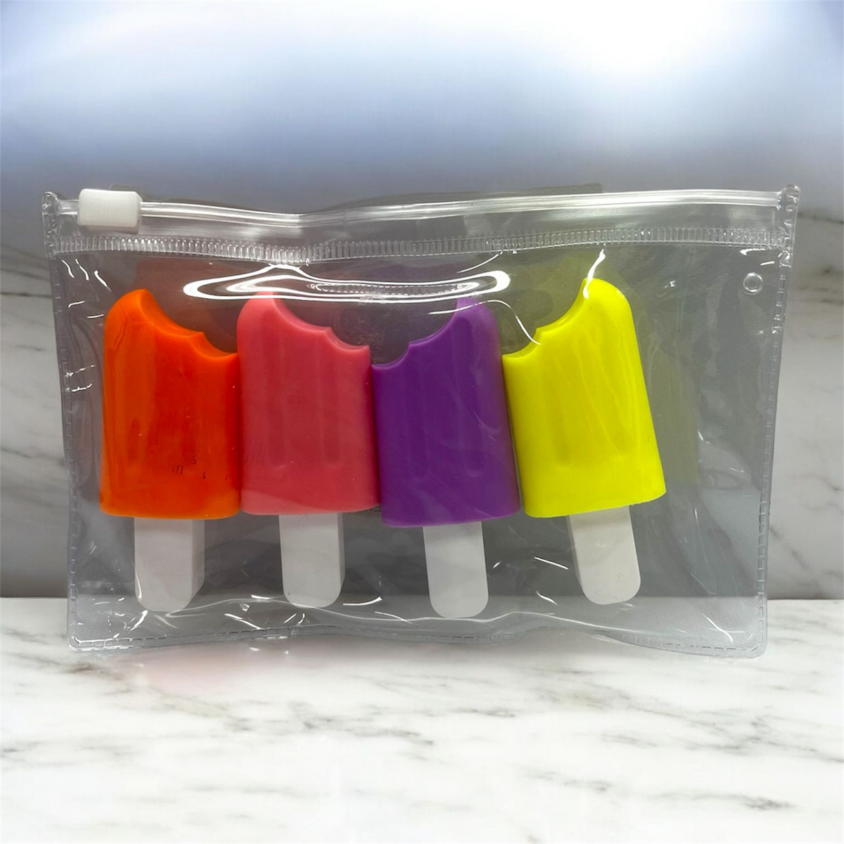 SET X 4 UND DE RESALTADOR DESIGN ICE CREAM 6 CM