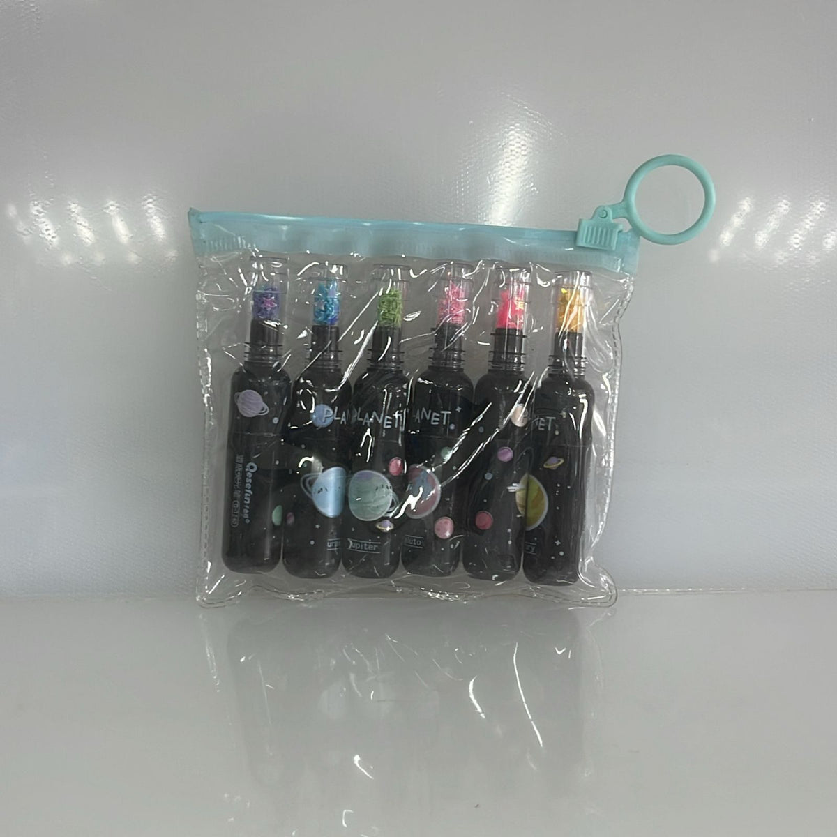 SET X6 RESALTADOR DESIGN PLANET BOTTLE 8 CM PL27-40