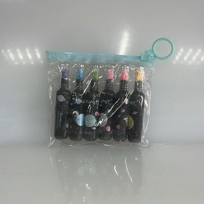 SET X6 RESALTADOR DESIGN PLANET BOTTLE 8 CM PL27-40