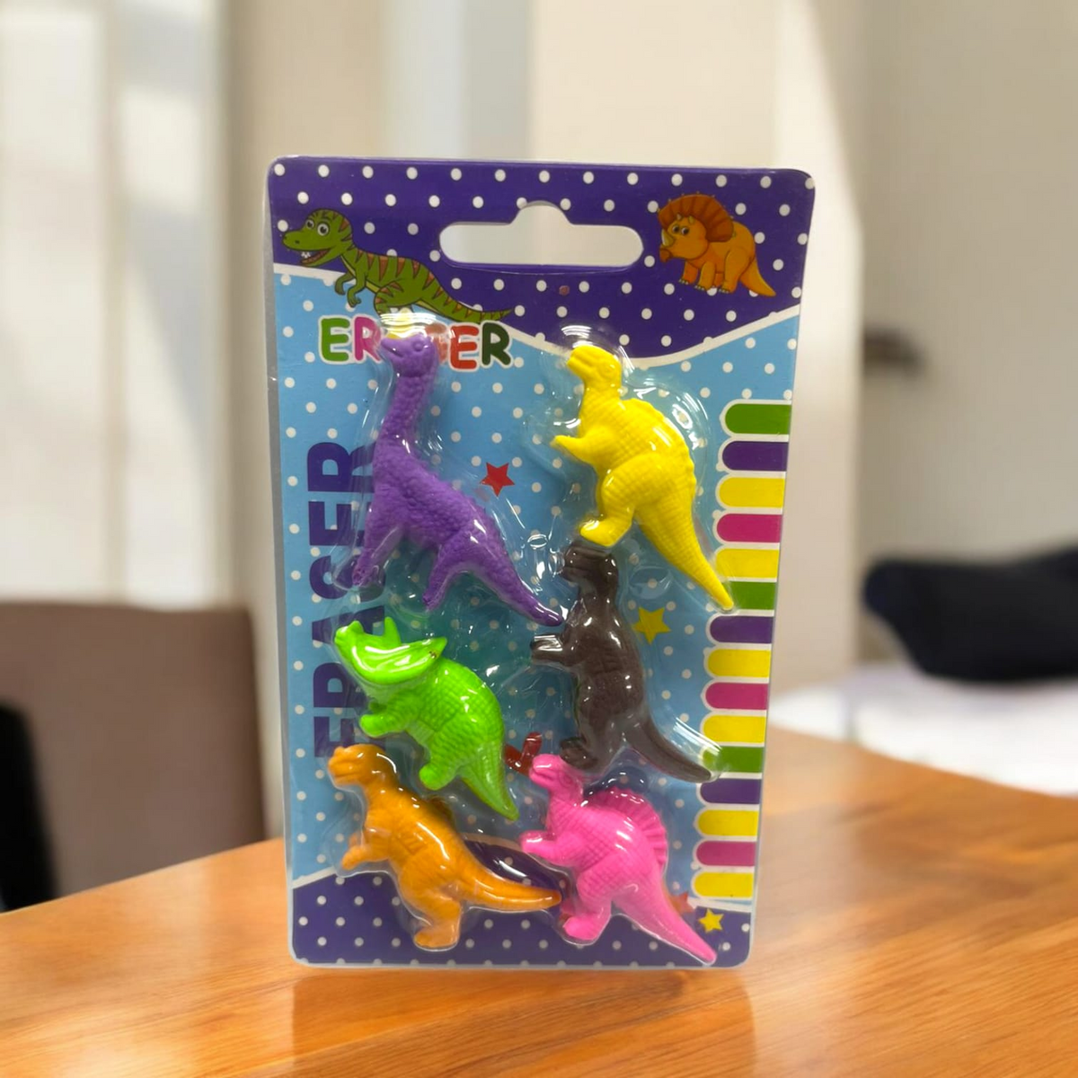 BORRADOR DE PLASTICO DESIGN DINOSAURS