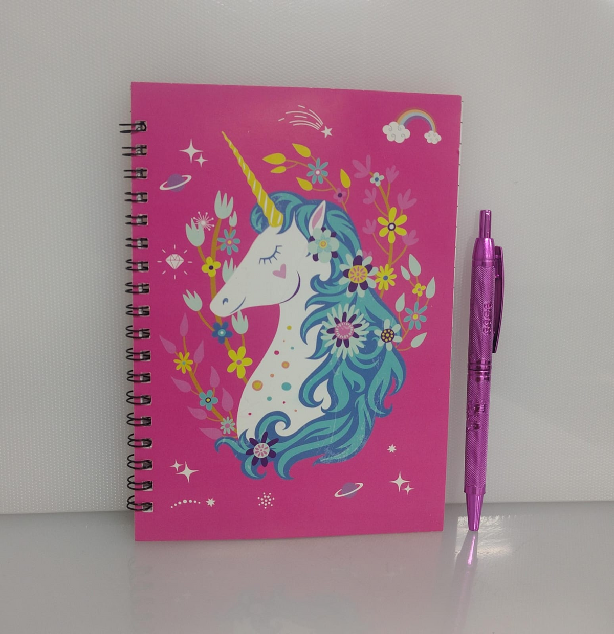 SET X2 DE CUADERNO HOJA RAYADA CON BOLIGRAFO DESIGN PRINCESS 10X15 CM PL46-6