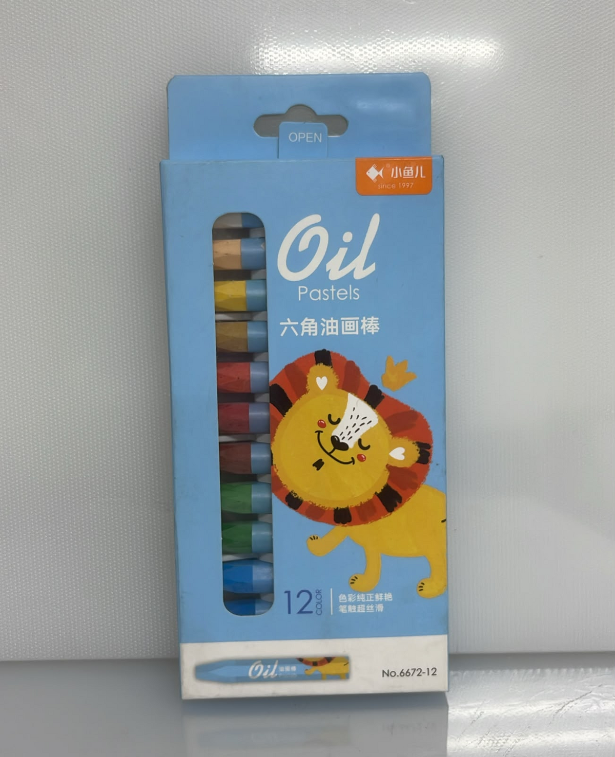 SET X12 DE CRAYOLAS DE COLORES DESIGN OIL PASTELS 7 CM PL41-7