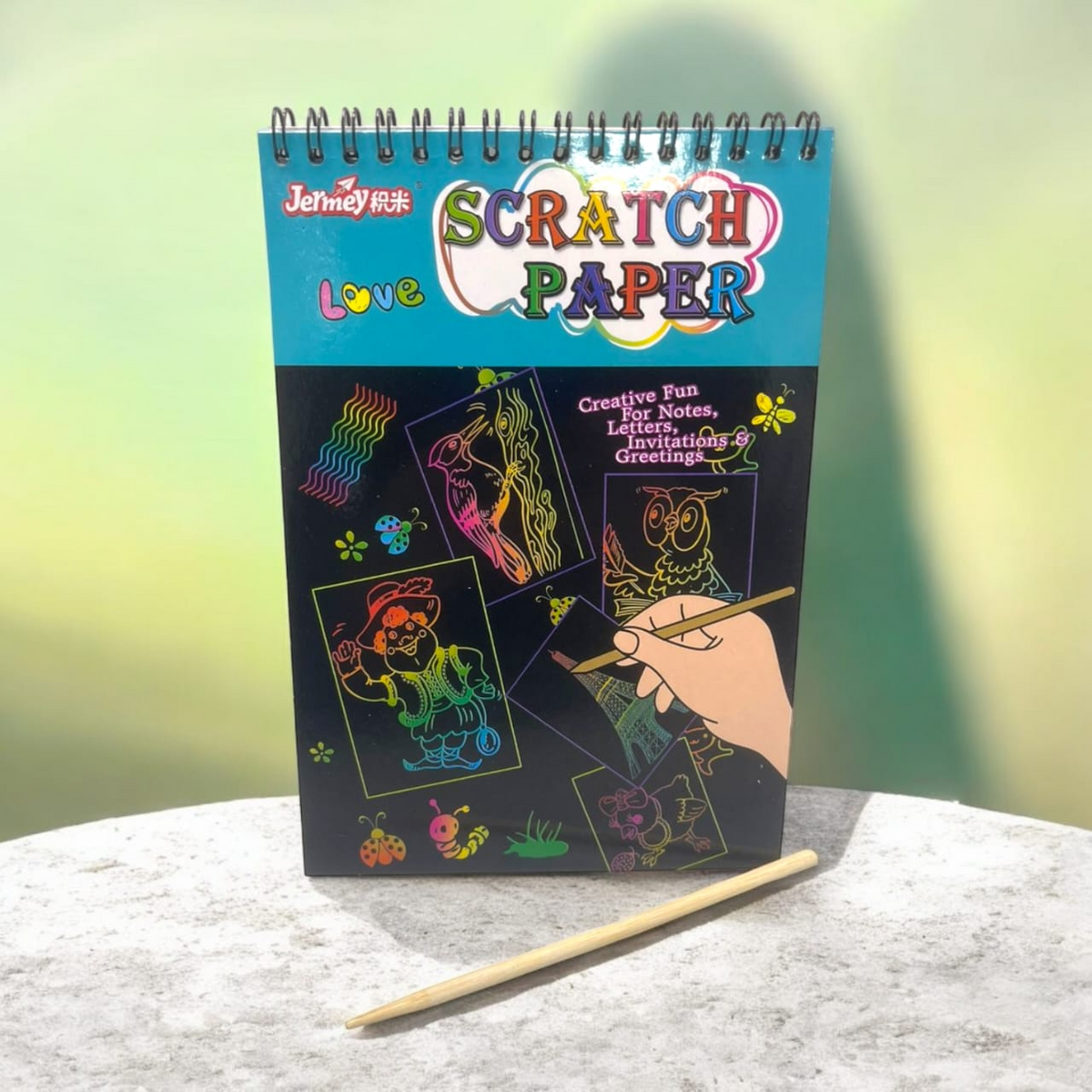 LIBRO SCRATCH DE DIBUJOS OCULTOS PARA RASCAR EL DISENO 28X20 CM